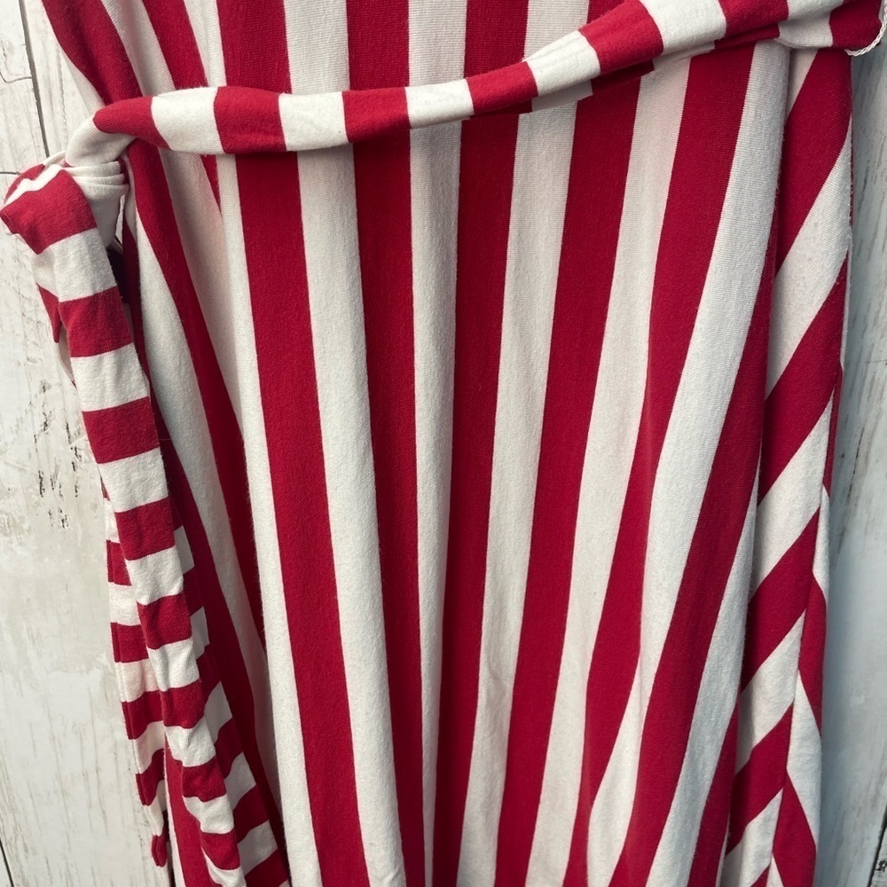LOFT Red and White Striped Top size 0 - Picture 3 of 10